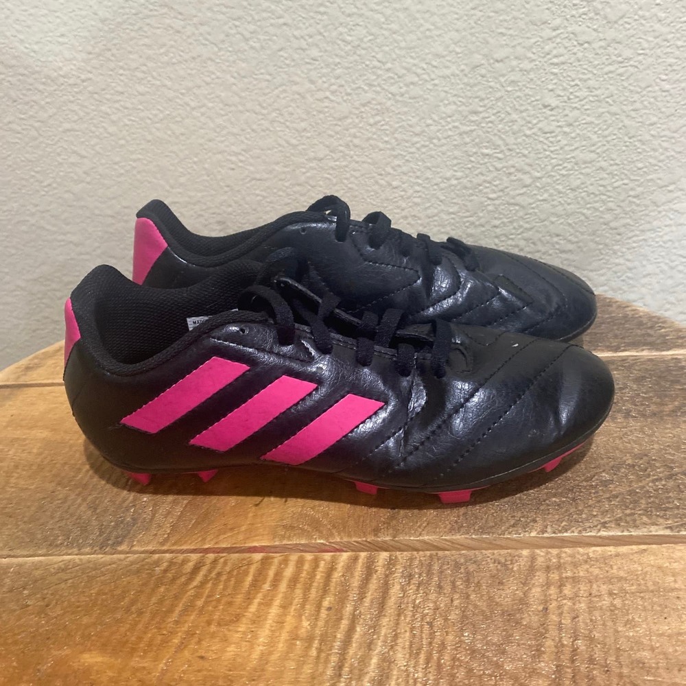 Adidas Goletto VII FG Black Pink Soccer Cleats girls size 3